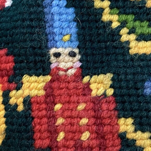 Christmas Tree Pillow - Needlepoint - Vintage - Picture 5 of 13